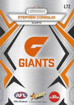 2024 Select AFL Footy Stars - Luminous #L72 Stephen Coniglio Back